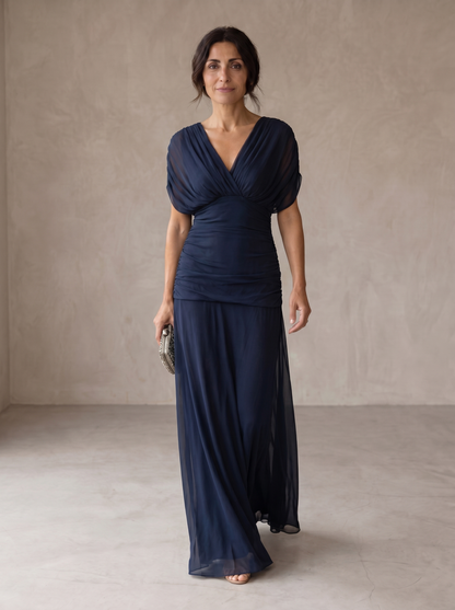 Avery | Robe bleue élégante