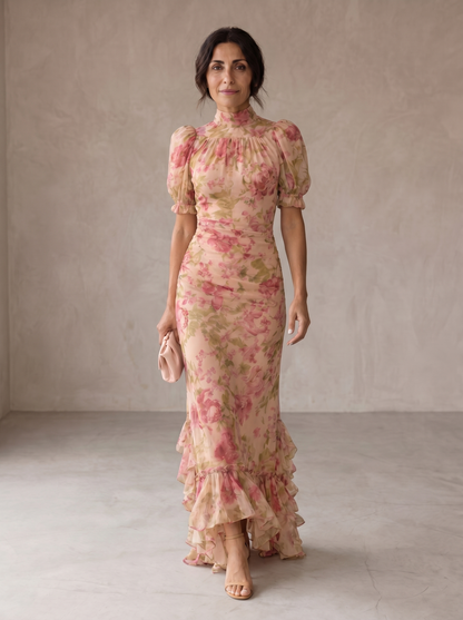 Rosario | Robe Fleurie en Mousseline