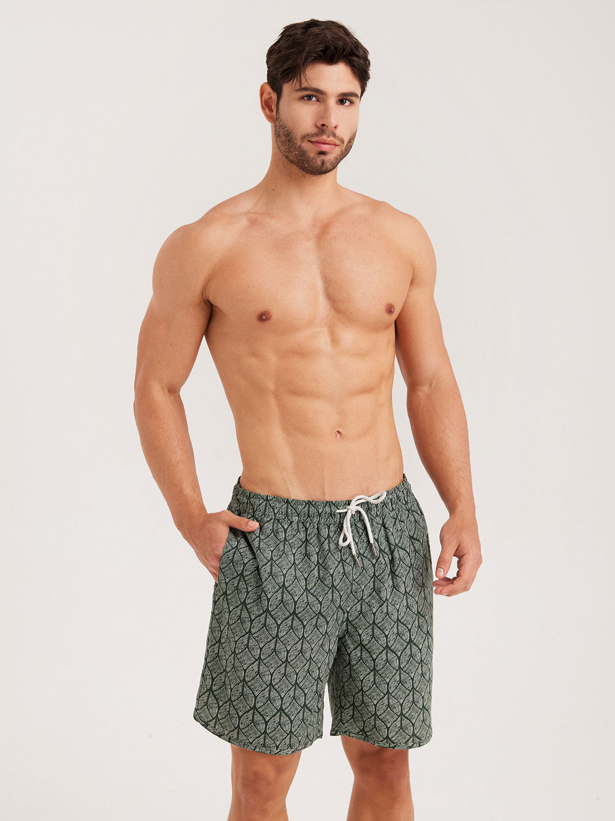 Hapnix® - Short de bain vert 7" pour homme