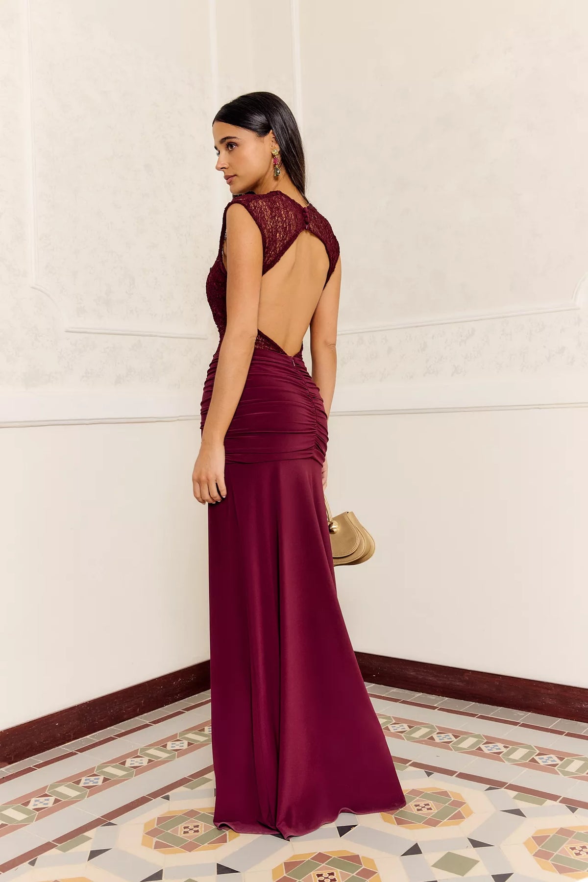 Paula | Robe bordeaux