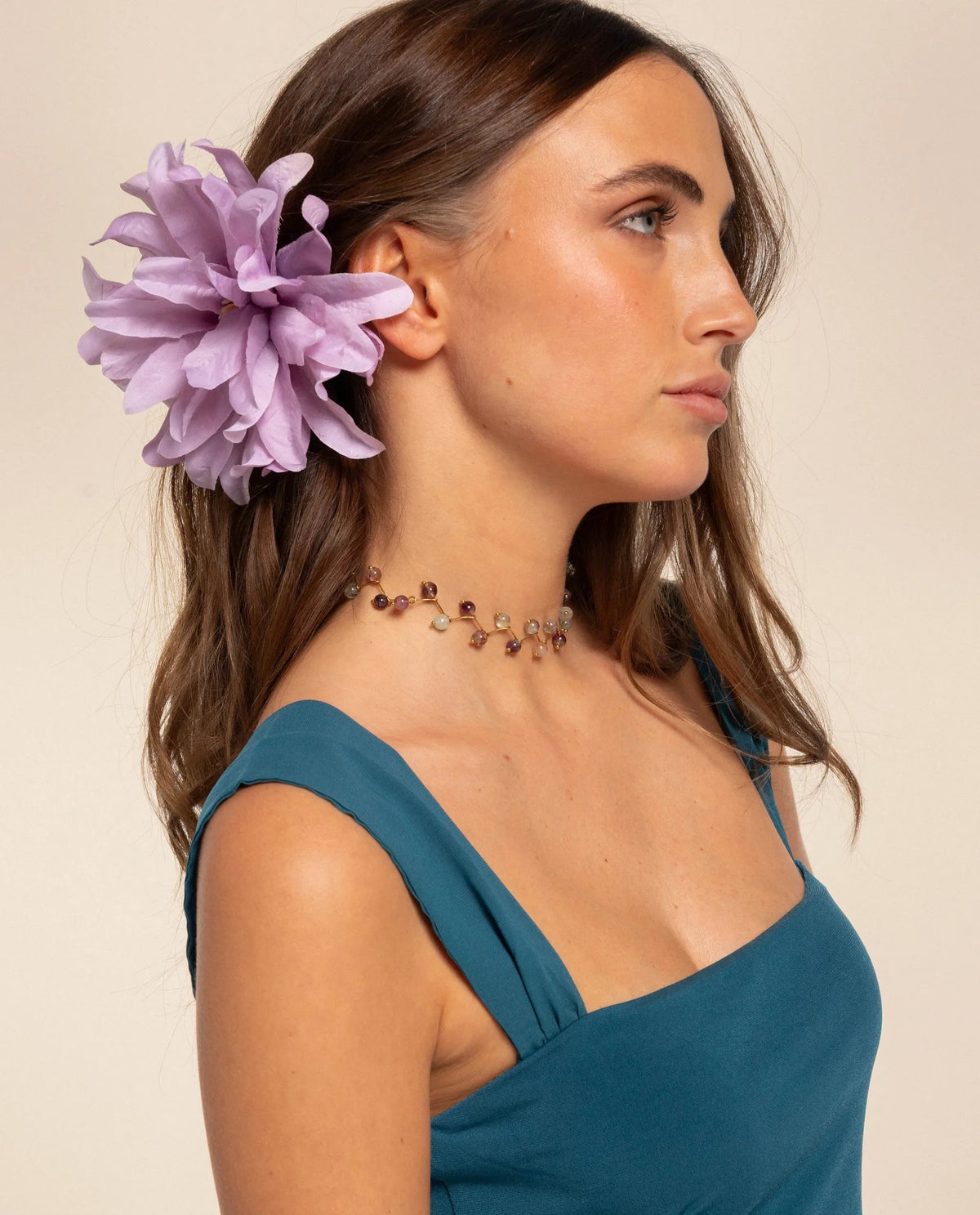 HAIR CLIP FLOWER · MALVA