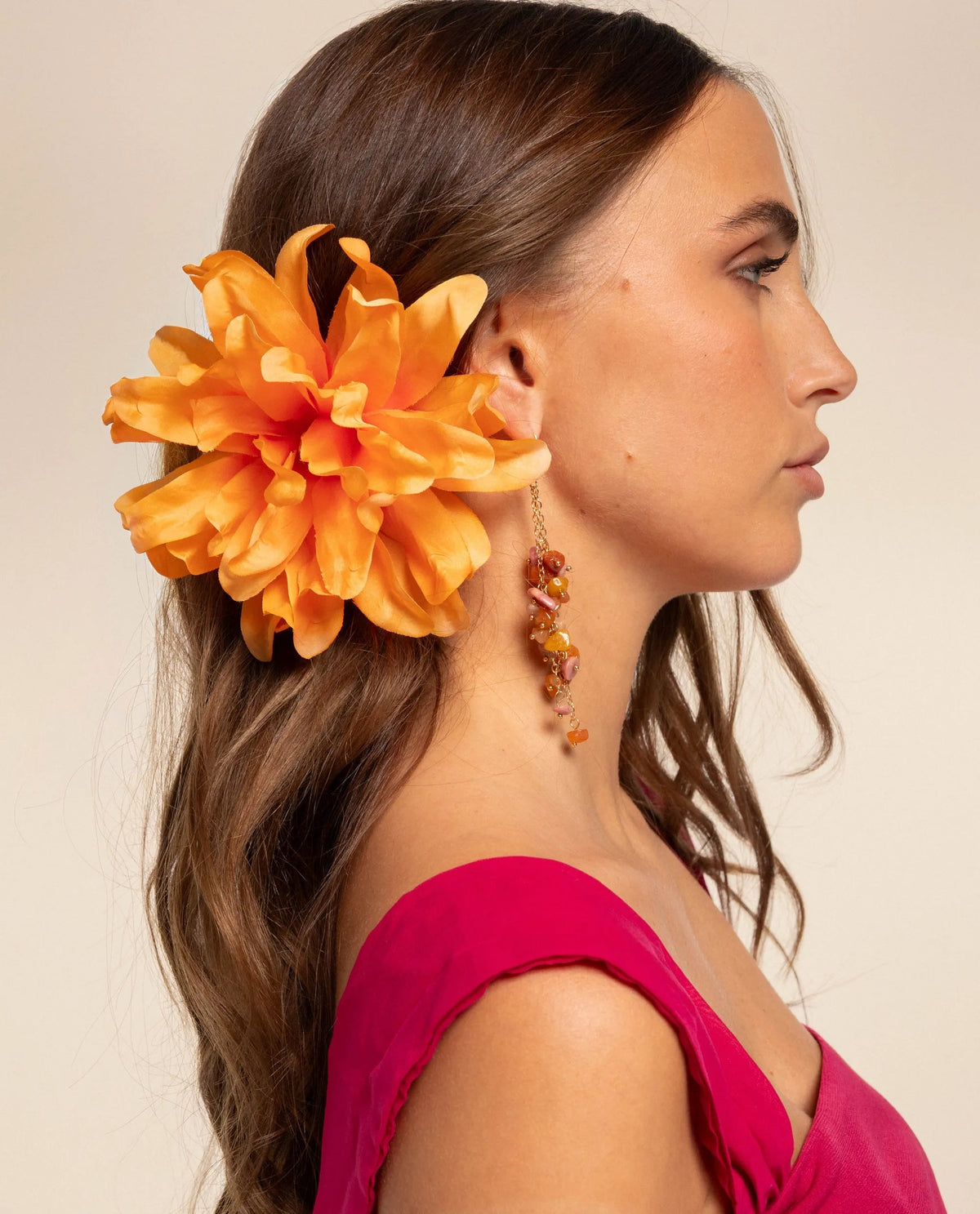 ÉPINGLE À FLEUR · ORANGE