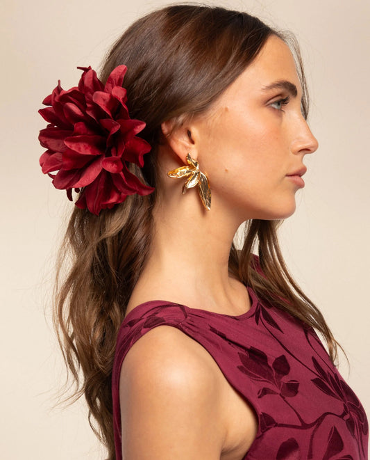 SERRE-TÊTE FLEUR · ROUGE