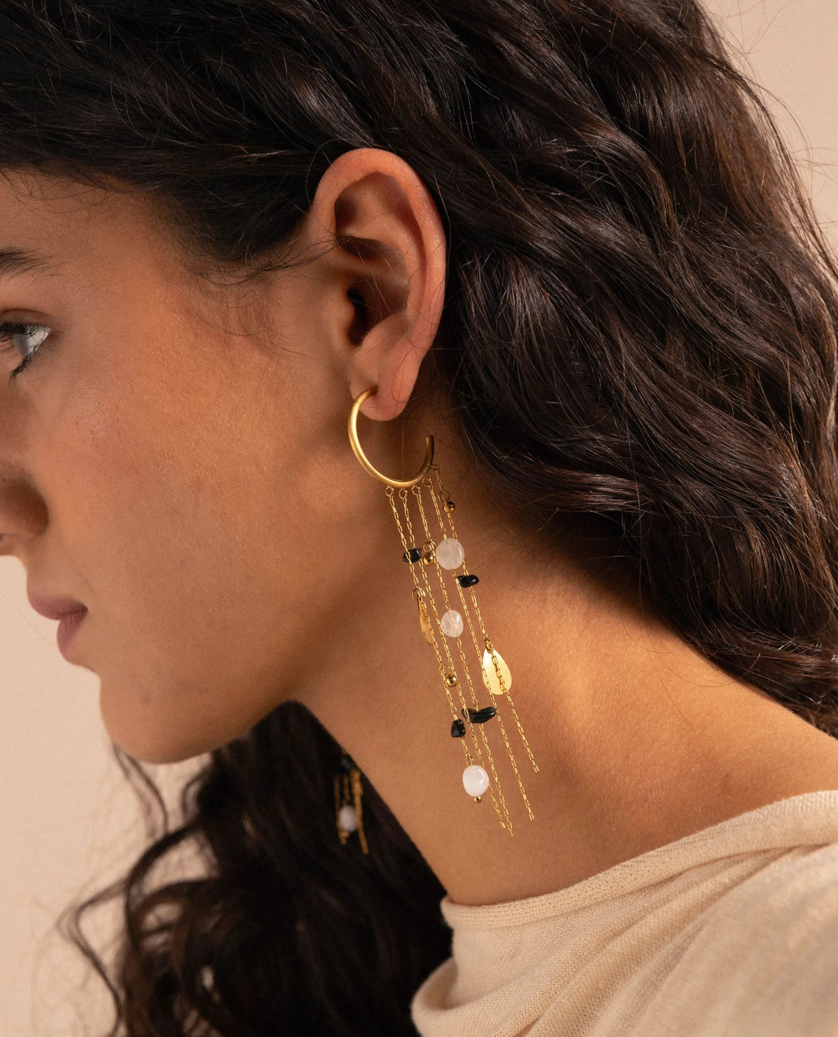 BOUCLES D'OREILLES GOLDEN DUST · DORÉ