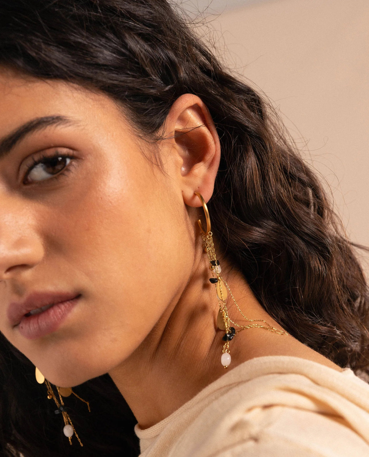 BOUCLES D'OREILLES GOLDEN DUST · DORÉ