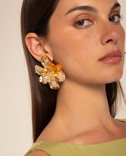 BOUCLES D'OREILLES SYROS · DORÉ