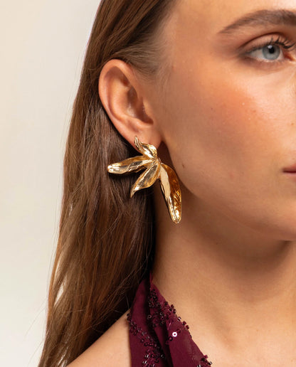 BOUCLES D'OREILLES GAIA · DORÉ