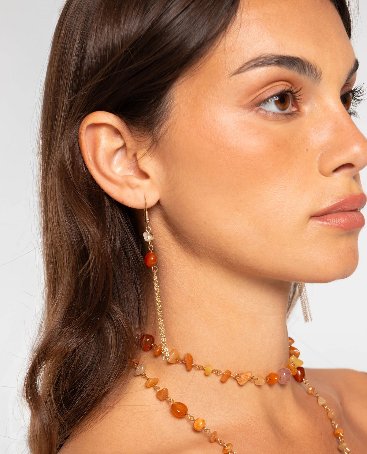 BOUCLES D'OREILLES MARE · CORAIL