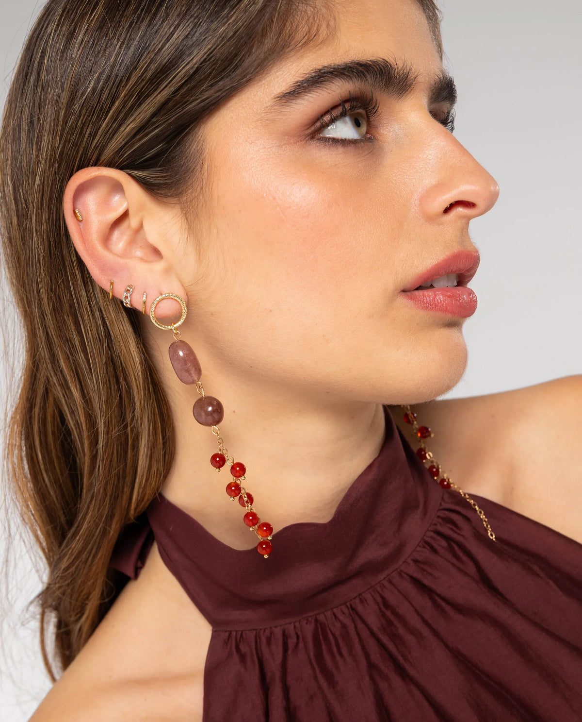 BOUCLES D'OREILLES SUMMER RAIN · CORAIL
