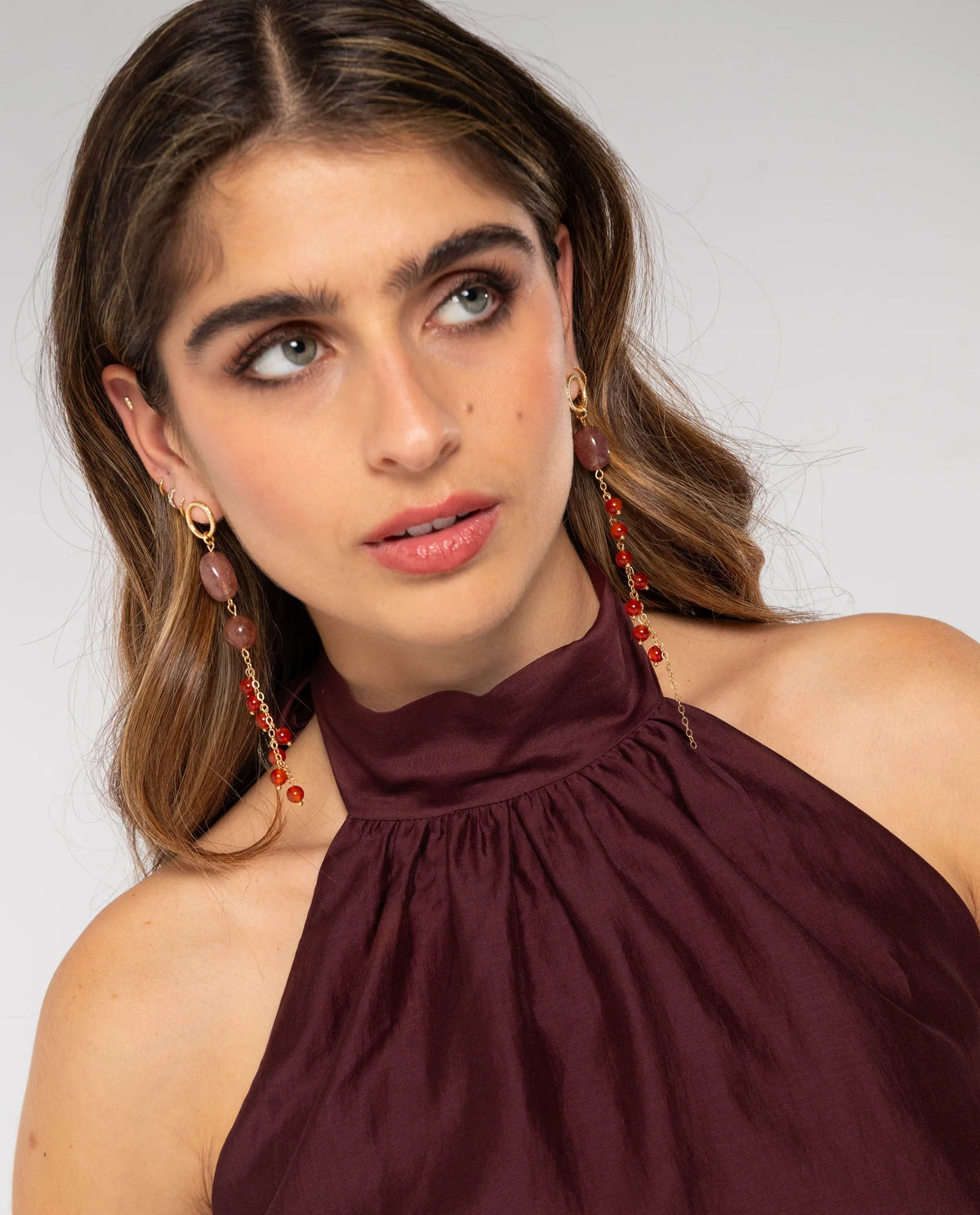 BOUCLES D'OREILLES SUMMER RAIN · CORAIL