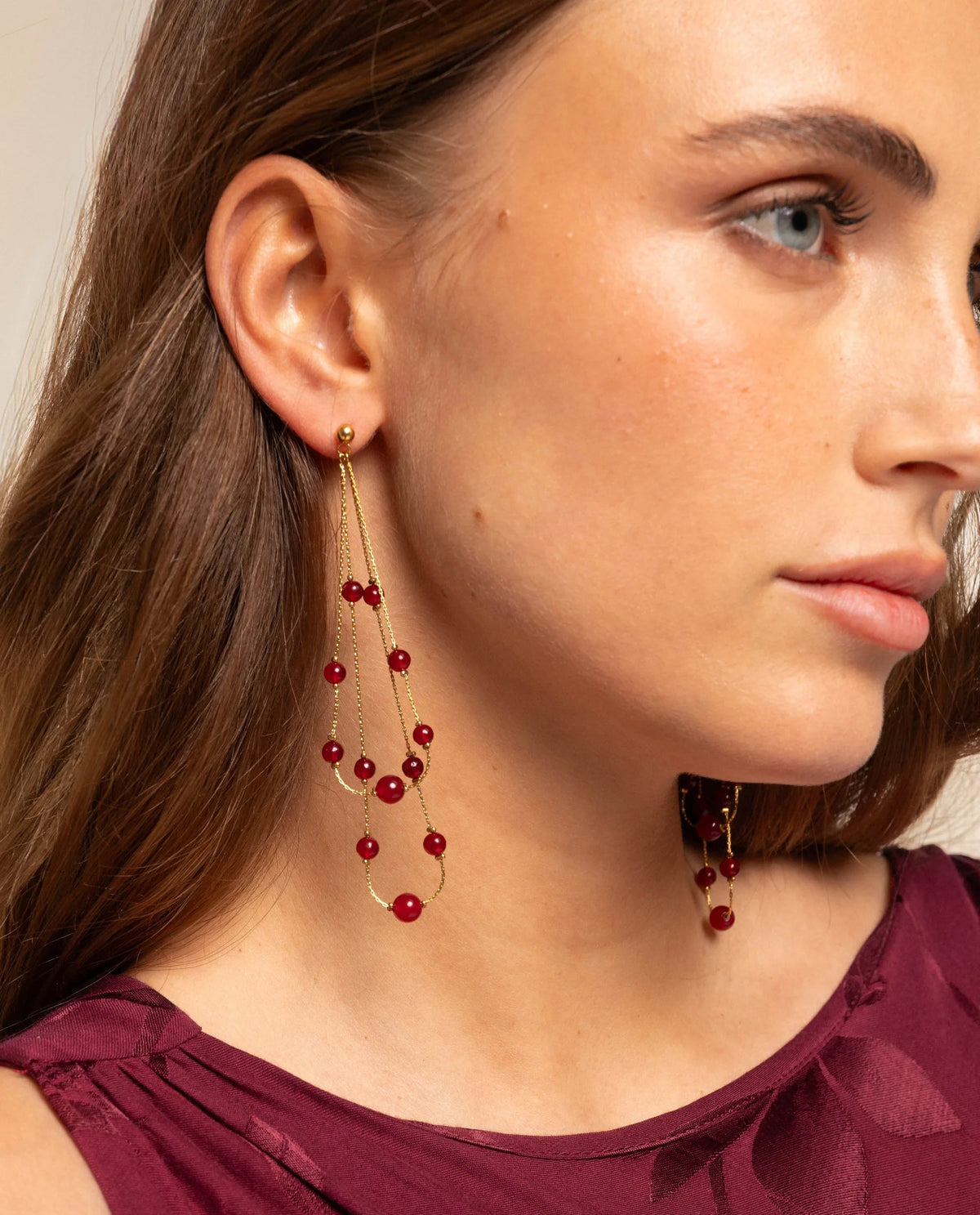 BOUCLES D'OREILLES KOS · CORALINE