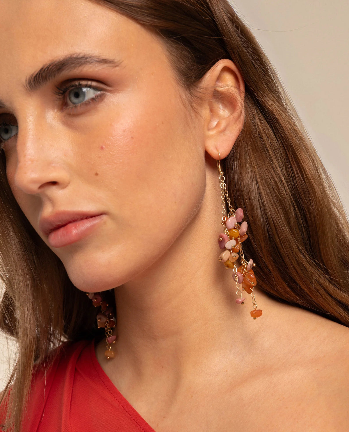 BOUCLES D'OREILLES NEBULA · TERRACOTTA
