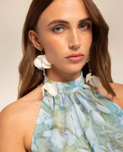 BOUCLES D'OREILLES ATTESA · BLANC