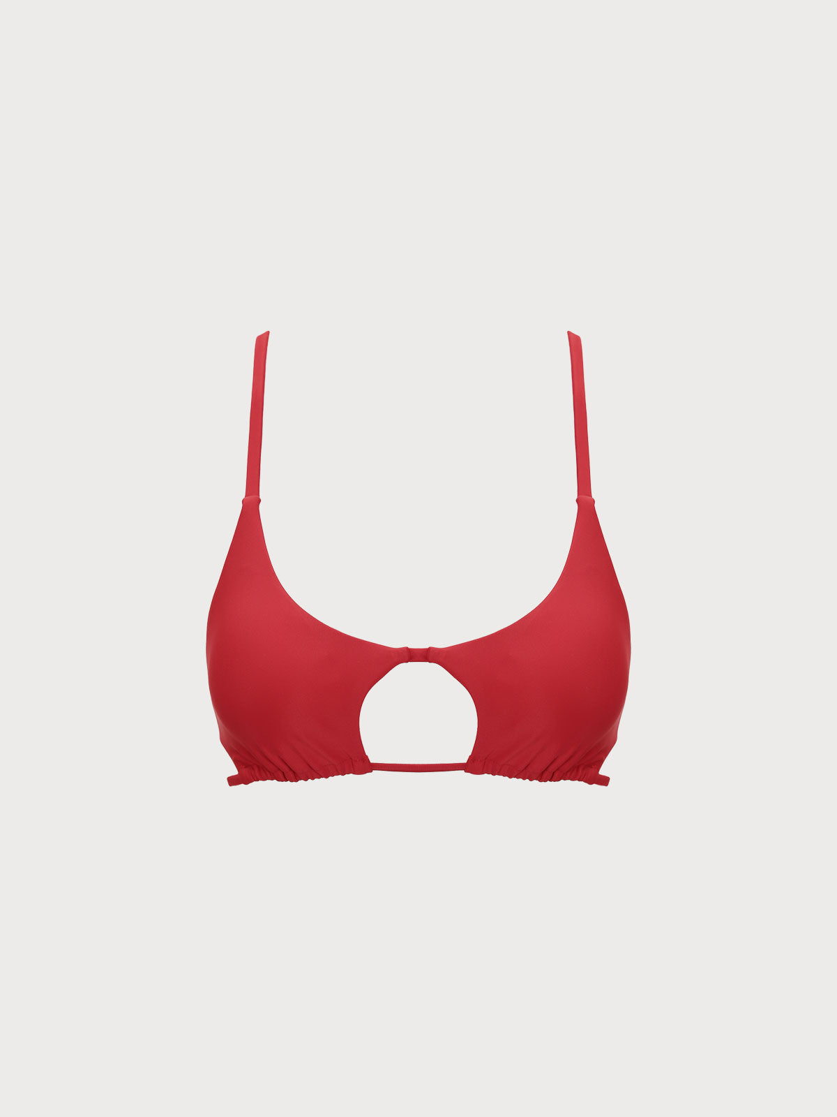 TOP DE BIKINI ROJO RECORTADO ECONYL®