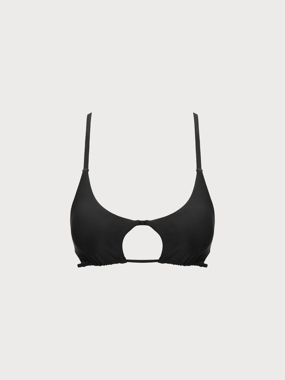 TOP DE BIKINI NEGRO CON RECORTES ECONYL®