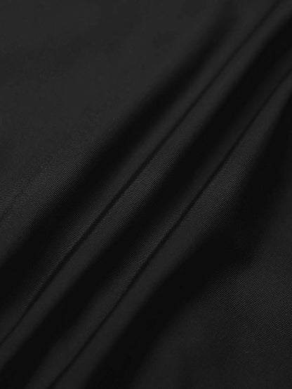 Top de bikini triángulo negro ECONYL® con cuello halter