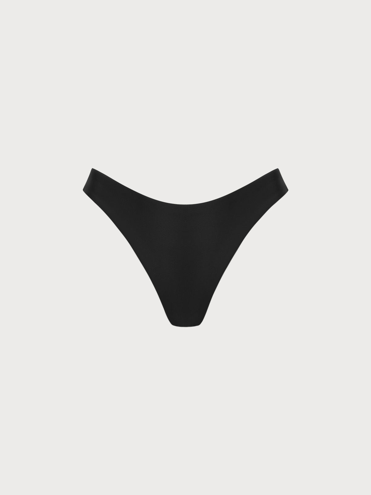 Bikini de tiro bajo sólido negro ECONYL®