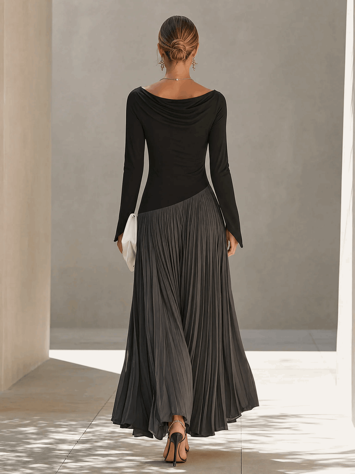 Luna | Vestido Maxi de Dos Tonos