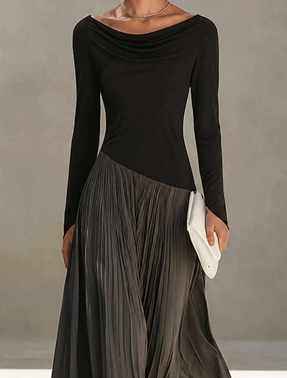 Luna | Vestido Maxi de Dos Tonos