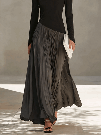 Luna | Vestido Maxi de Dos Tonos