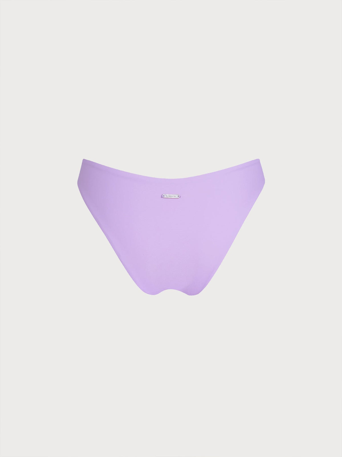 Bikini de Corte Bajo Sólido en Color Púrpura ECONYL®