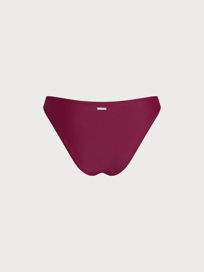 Bikini Inferior O-Ring Rojo Vino ECONYL®